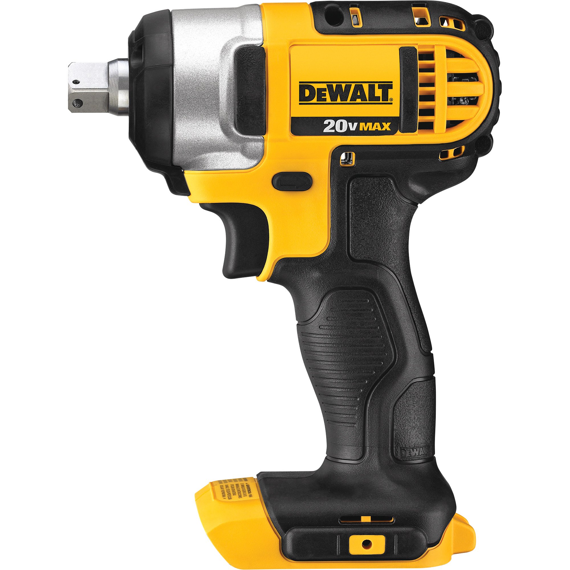 DEWALT 20V MAX Compact Cordless Impact Wrench with Detent Pin — Tool Only, 1/2in. Drive, 150 Ft.-Lbs. Torque, Model# DCF880B